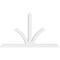 Ekena Millwork Richland Architectural Grade PVC Gable Bracket, 108"W x 63"H x 4"D x 6"F, 14/12 Pitch GBP108X63X0406RIC00 - alternate 4